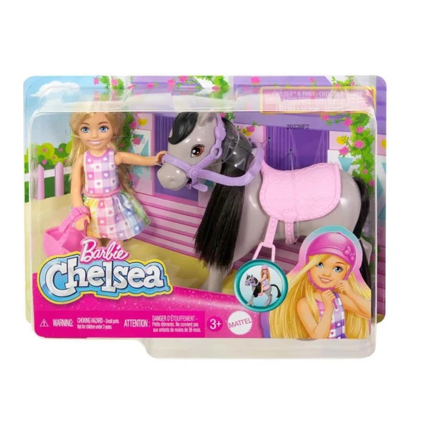 Mattel Barbie Chelsea Bebek ve Midilli Figür Seti HTK29