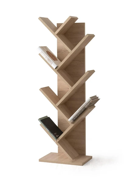 Modern Zikzak 10 Raflı Kitaplık 60x36x156 - 3
