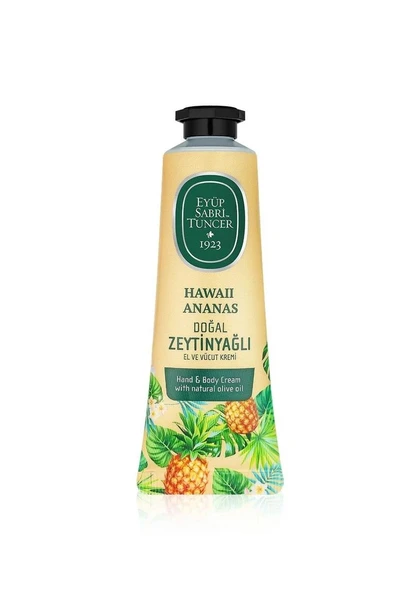 Eyüp Sabri Tuncer Zeytinyağlı El ve Vücut Kremi Hawaii Ananas 50 ml