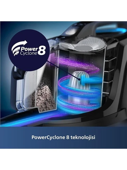 Philips Marathon Ultimate XB7150/07 900 W Toz Torbasız Süpürge - 3