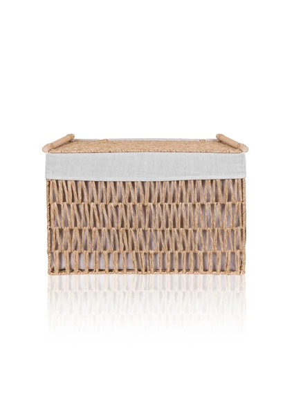 The Mia Cesta Hasır Organizer Sepet Naturel 57x36x37 cm
