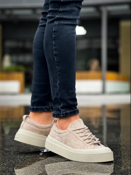 ET500 Özel Termo Taban Krem Casual Erkek Ayakkabı - Resim 2