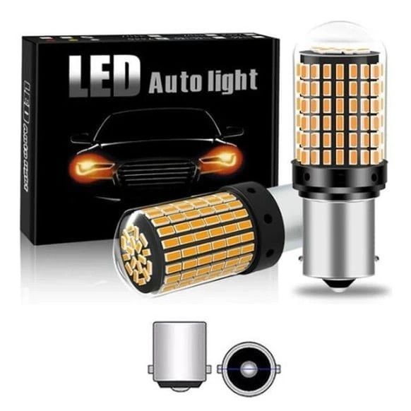 Turuncu Led P21W 93 Ampul 144 Led 12V (2 Adet) - Resim 2