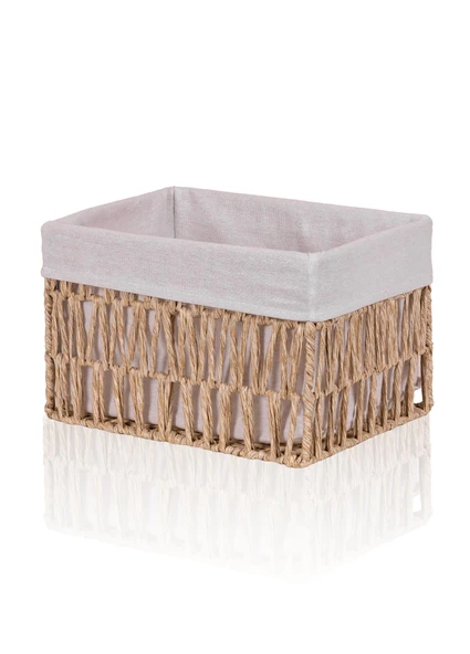 The Mia Cesta Hasır Organizer Sepet Naturel 30x22x19 cm
