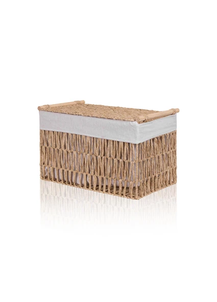 The Mia Cesta Hasır Organizer Sepet Naturel 52x30x32 cm - 2