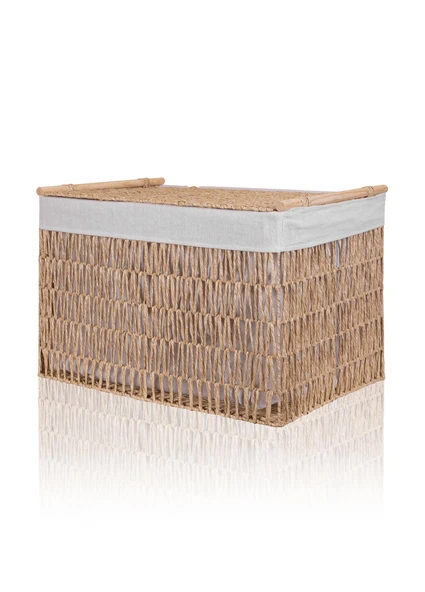 The Mia Cesta Hasır Organizer Sepet Naturel 62x42x42 cm - 2