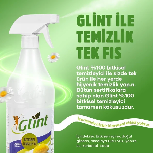 GLİNT 1 Litre %100 Bitkisel Küf Fırın Izgara Temizleyici Yağ Sökücü Çok Amaçlı Yüzey Temizleyici - 5