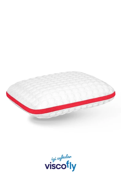 Viscofly Visco Collagen Ortopedik Yastık - 53 cm x 39 cm x 13 cm - Neon Pembe