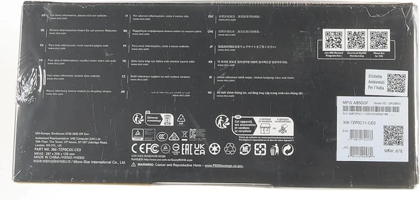 MSI MPG A850GF 850 W Power Supply - 8