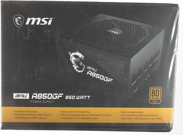 MSI MPG A850GF 850 W Power Supply - 4