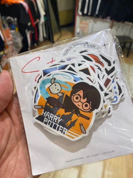Harry Potter  Karışık Sticker Seti 50 Adet Okul Defter Hediyelik