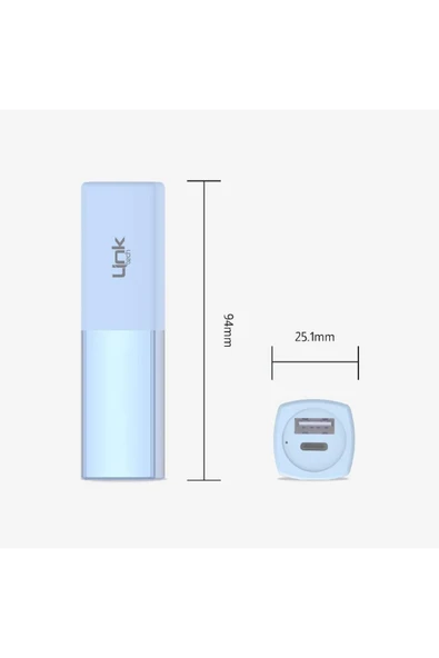 Linktech Lp5 5000 Mah Lipstick Mini Cep Powerbank - 3