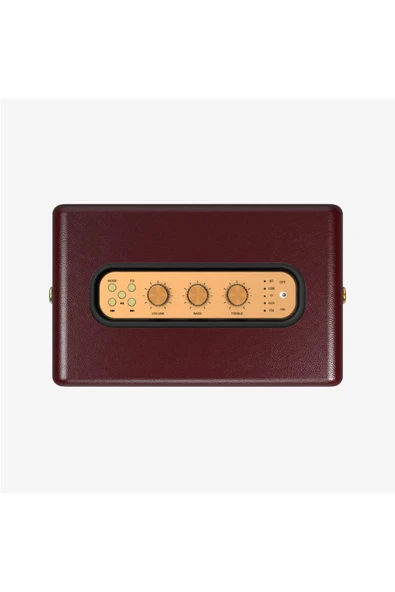 Linktech M407 Premium Çift Mikrofonlu 50W Retro Bluetooth Radyo Hoparlör - 2
