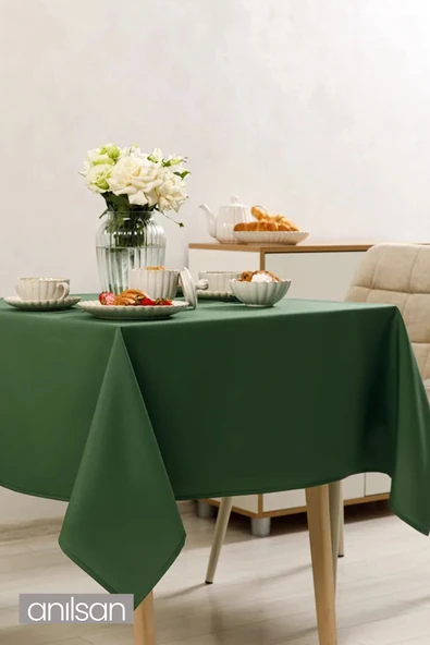Yeşil Leke Tutmaz Masa Örtüsü – Dayanıklı ve Kolay Temizlenebilir Şık Masa Örtüsü Seçenekleri - 3