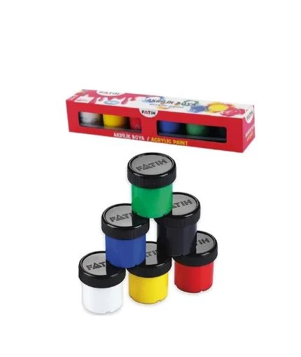 Fatih Akrilik Boya 25 Ml 6' Lı Takım Karışık - 3