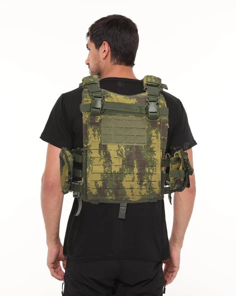 Single Sword Pratik Hücum Yeleği Yanları Kolonlu KD-3 - Resim 9