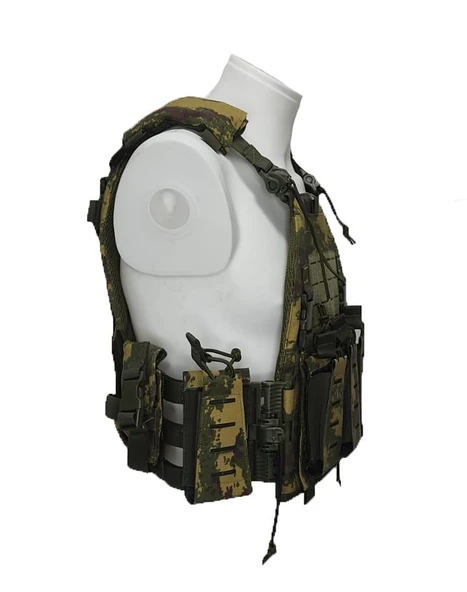 Single Sword Pratik Hücum Yeleği Yanları Kolonlu KD-3 - Resim 10