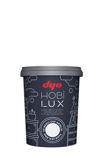 Dyo Hobilux Su Bazlı Saf Akrilik Ipek Mat Boya 0,9 lt - 1