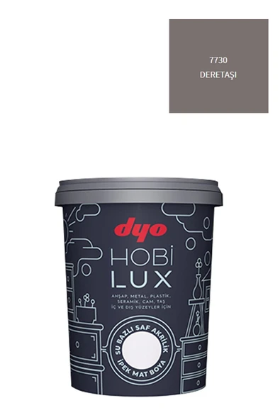 Dyo Hobilux Su Bazlı Saf Akrilik Ipek Mat Boya 0,9 Lt Hobi Boya 7730 Deretaşı ürün görseli