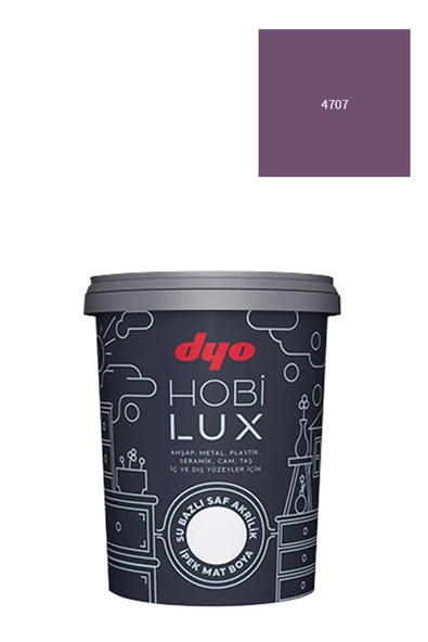 Dyo Hobilux Su Bazlı Saf Akrilik İpek Mat Boya 0,9 lt Hobi Boya 4707 Efsane ürün görseli