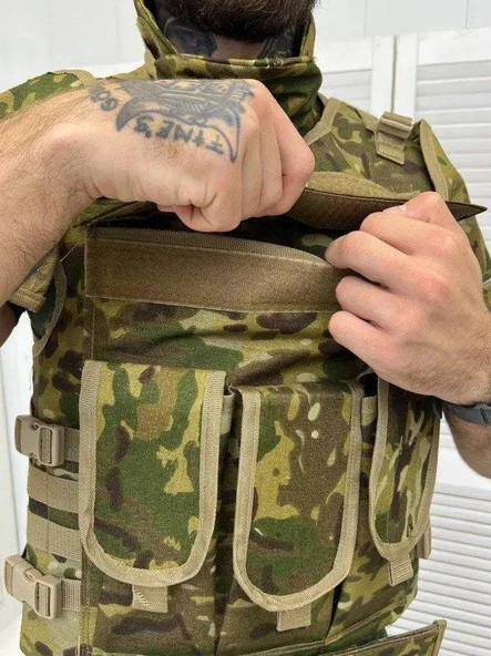 Korumalı Hücum Yeleği Multicam - Resim 5