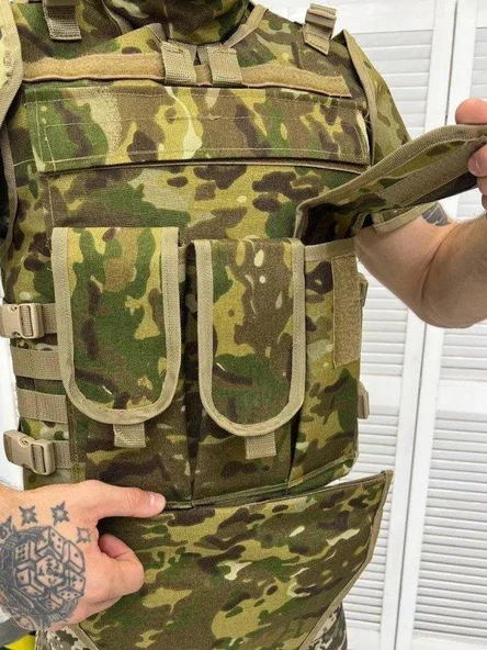 Korumalı Hücum Yeleği Multicam - Resim 4