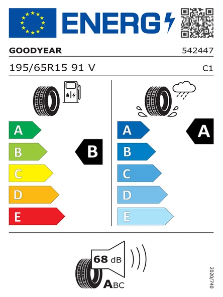 Goodyear 195/65R15 91V Effıgrıp Perf 2 Oto Yaz Lastiği (Üretim Yılı: 2025) - 2