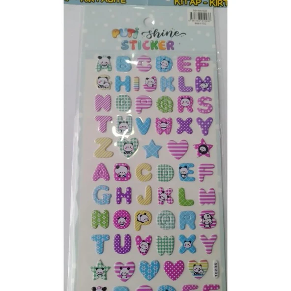 PUTI SHINE STICKER - HARFLER 1