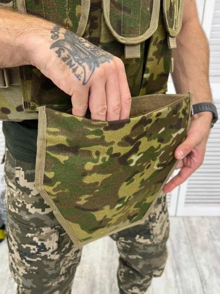 Korumalı Hücum Yeleği Multicam - Resim 3