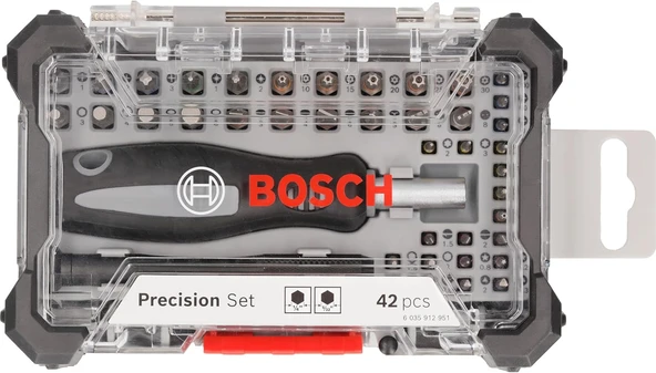 Bosch 42 Parça Hassas Vidalama - Bits Ucu Seti - 2607002835