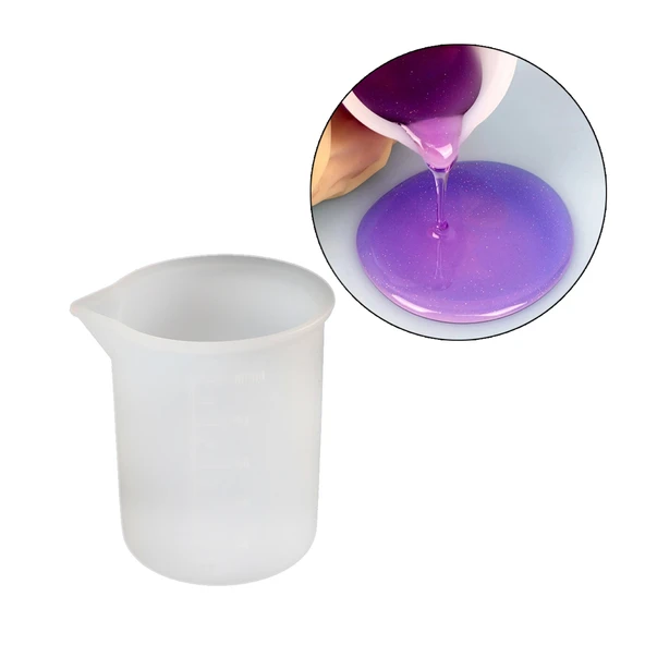 Epoksi Reçine Silikon Beaker Döküm Karıştırma Kabı Uçlu 100 ML ürün görseli