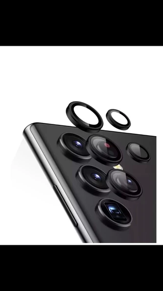 S24 ultra/S23 Ultra Kamera lens Koruyucu SİYAH