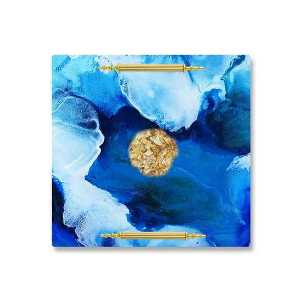 Epoksi Silikon Kalıp YERLİ Düz Tepsi Kalıbı 25X25 CM - 2