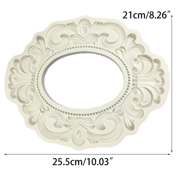 Silikon Kalıp Beton Taş Tozu Resimlik Fotoğraflık Çerçeve Fotoğraf Kalıbı - Resim 2