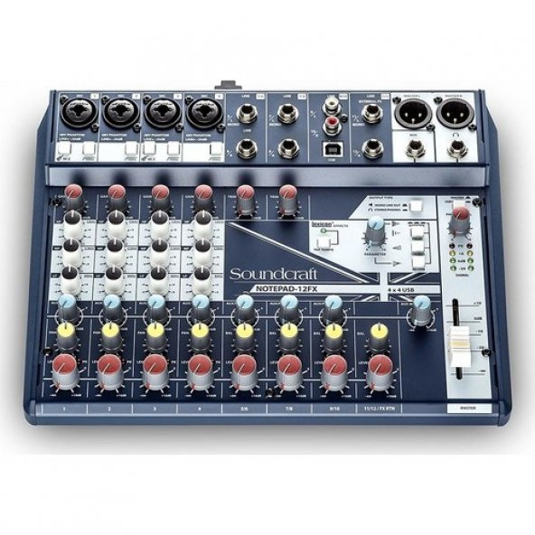 Soundcraft Notepad 12FX 12 Kanal Effektli Analog USB Mixer - 1