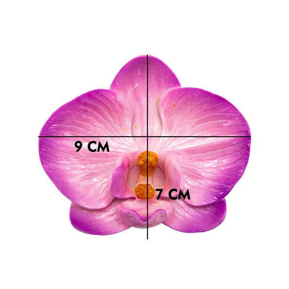 Silikon Kalıp Büyük Orkide Mum Kalıbı - Resim 2