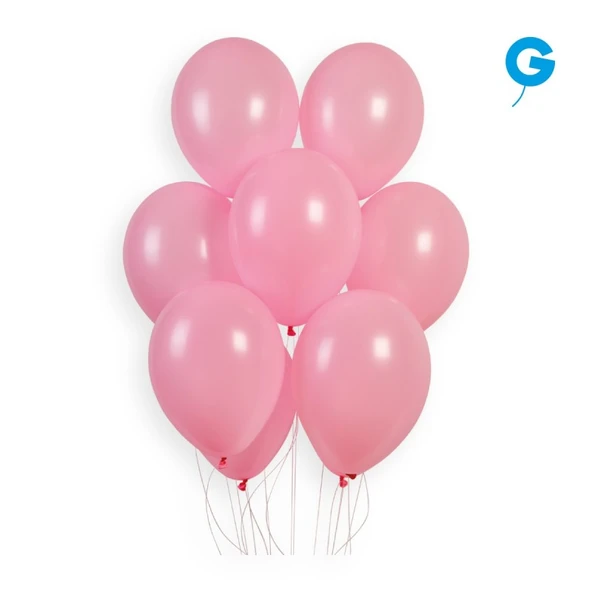 Balon Tek Renk 10" 100lü Pembe Gemar ürün görseli