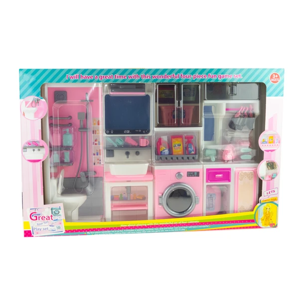 Oyuncak Banyo Seti 4'lü Set Banyo Oyun Seti