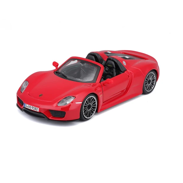 Burago Porsche 918 Spyder Model Araba 1/24 Ölçekli Model Kırmızı - 2
