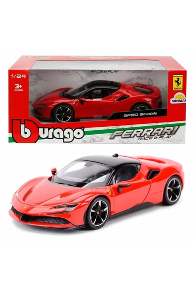 1:24 Ölçekli Ferrari SF90 Stradale Model Araba - Resim 4
