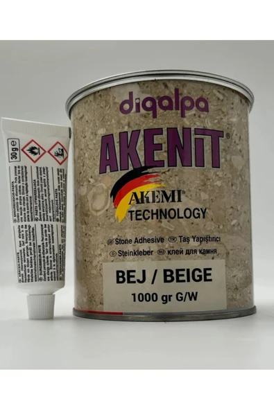 AKENİT MASTİK BEJ 1KG SET