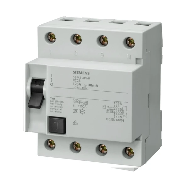 SİEMENS 5SV3345-6 30 MA 3X125 AMPER K.A.R