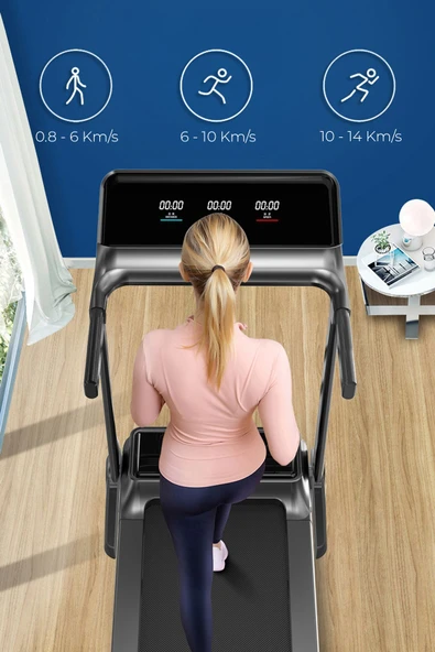 Relax Premium 14 Km Hız Bluetoothlu Katlanabilir Yürüme Ve Koşu Bandı 2.5 Hp Motor - 8