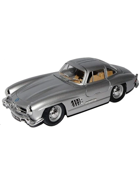 Burago 1/24 Ölçek 1954 Mercedes-Benz 300 SL Klasik Model Araba - Gri ürün görseli 1