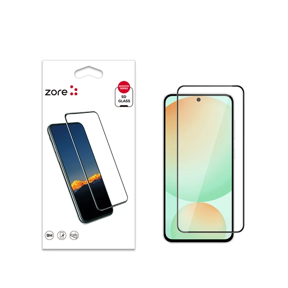 Galaxy S24 FE Zore Kenarları Kırılmaya Dayanıklı Cam Ekran Koruyucu