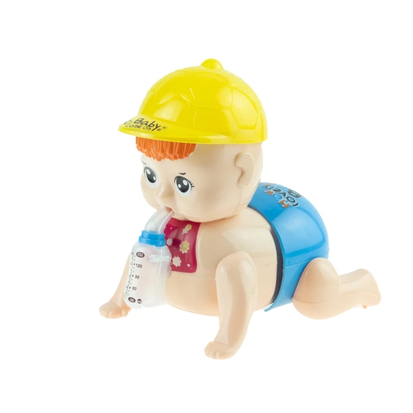 Oyuncak Bebek Emekleyen Bebek Işıklı Sesli Hareketli 15 cm