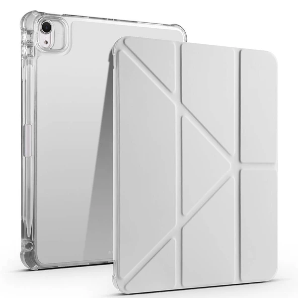 Apple iPad Air 11 2025 M3 Kılıf Zore Tri Folding Kalem Bölmeli Standlı Kılıf - 6
