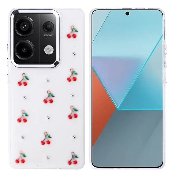 Xiaomi Redmi Note 13 Pro 4G Kılıf Airbag Tasarımlı Simli Şeffaf Zore Kutup Kapak - 4