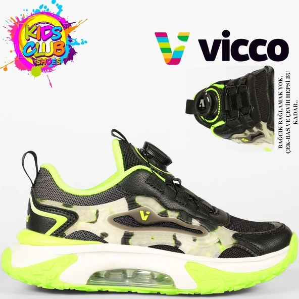 Vicco Odette Akıllı Bağcık Mekanizmalı Ortopedik Çocuk Spor Ayakkabı