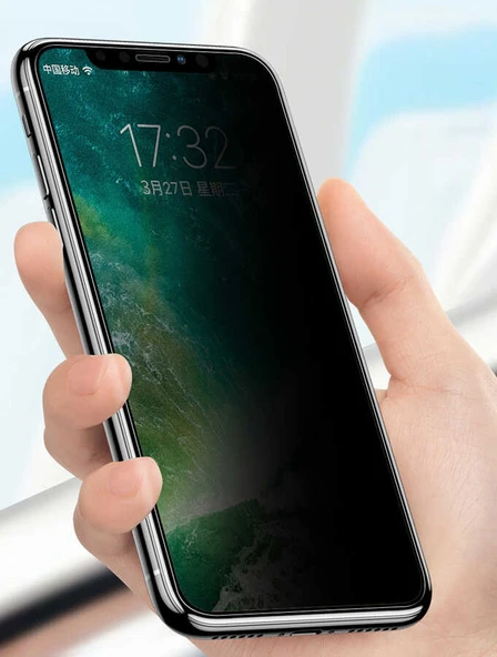 Apple iPhone 16E Zore Anti-Dust Privacy Temperli Ekran Koruyucu - 9